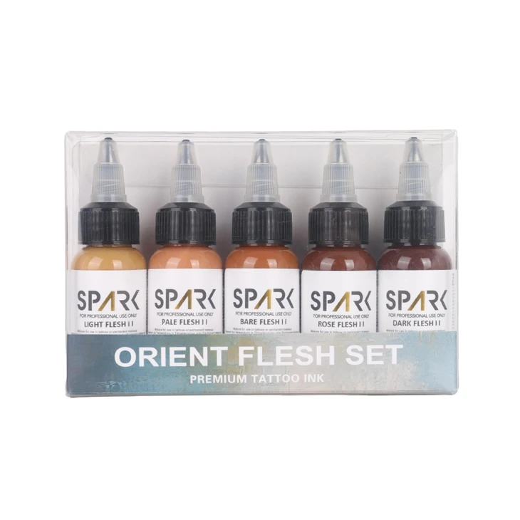 1oz Bottles Professional Spark Flesh Tone Tattoo Ink Set - EU REACH Compliant suppliers