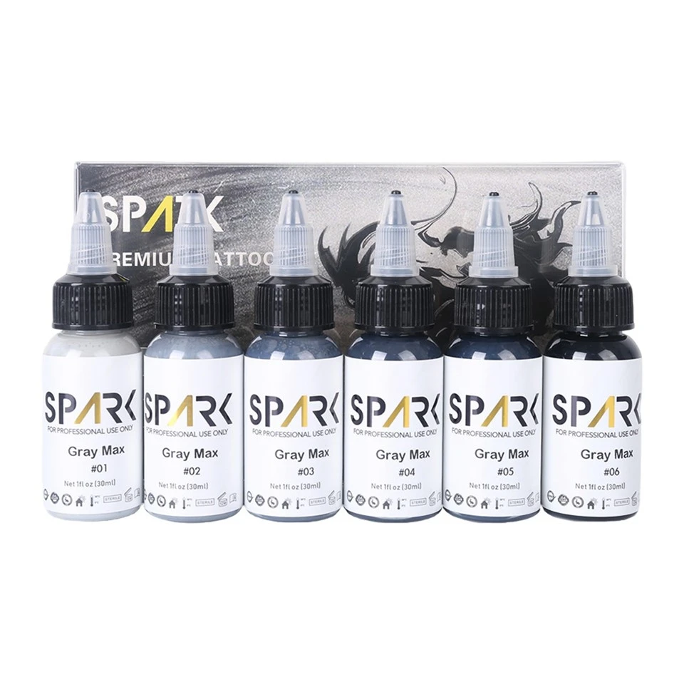 Professional Premium Organic 30ml (1oz) Per Bottle Gray Tattoo Ink Set For Tattooing And Body Art best