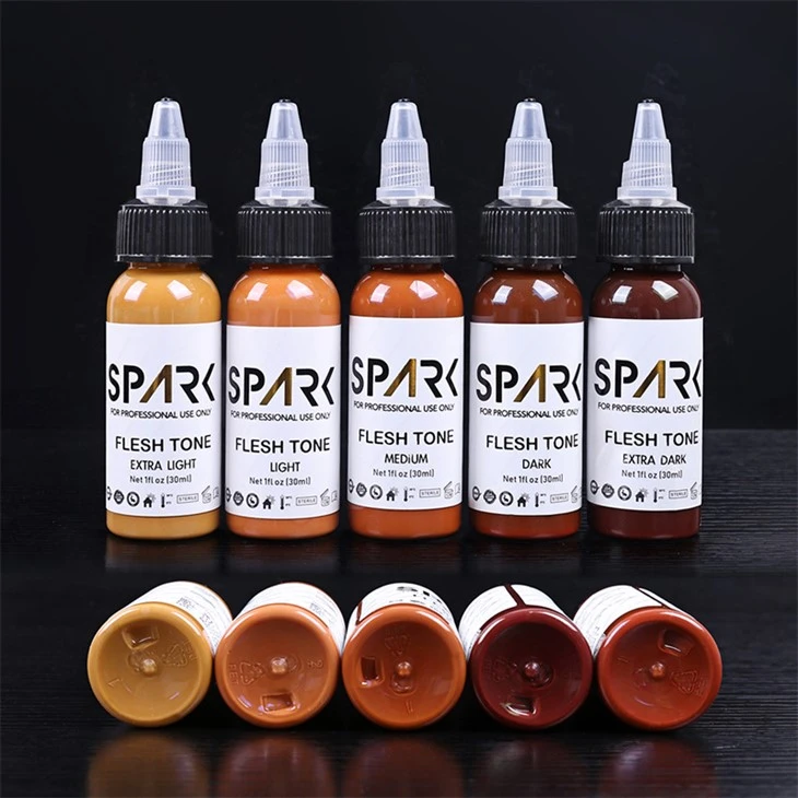 Serija tinte za tetoviranje u boji kože Spark Tattoo Ink Set tinte za tetoviranje za pokrivanje, miješanje kozmetičkih tetovaža