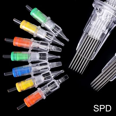 4 boje Fleksibilna stabilna SPD tetovaža igla za kaše za tijelo za umjetnost tijela