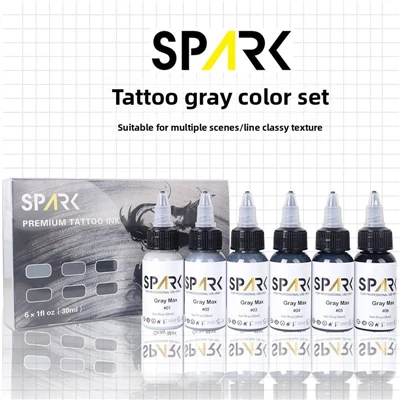 Profesionalni prilagođeni trajni šminkanje set Spark siva 30 ml/1oz organska tetovaža tinta za umjetnike tetovaža