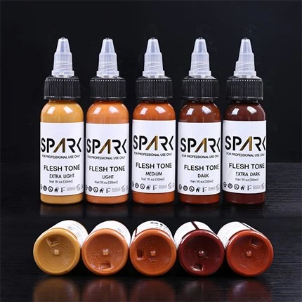 Serija tinte za tetoviranje u boji kože Spark Tattoo Ink Set tinte za tetoviranje za pokrivanje, miješanje kozmetičkih tetovaža