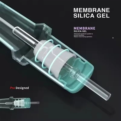 Iscrp potpuno nova prozirna membrana školjke 0,35 mm /12 igle za tetovaža za tetovaža za opskrbu tetovažama