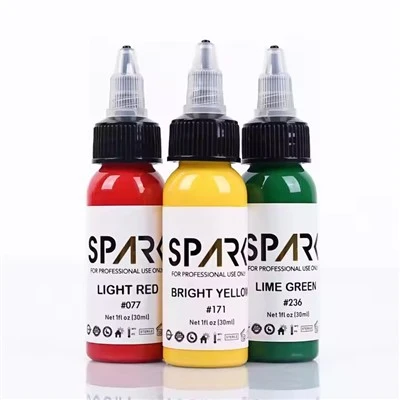 Spark Organski 1oz (30 ml) Živahna tetovaža prilagođena tintama za trajnu šminku Pigment tinta