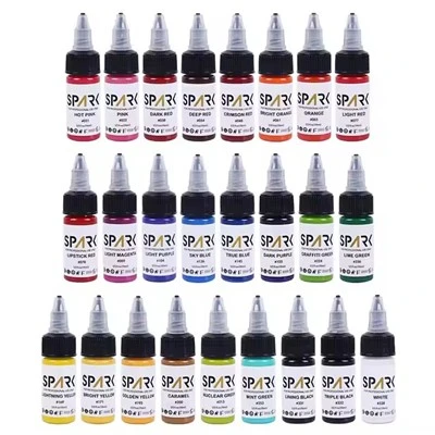 Spark veleprodaja Prilagođena 0. 5 oz 15 ml netoksična pmu veganska privremena kozmetička profesionalna tetovaža na bazi ulja tinta