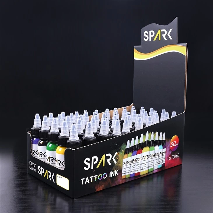 Spark Organic Organic 0,5 oz brzo suhi dugotrajni dizajn opskrbe tetovaža tinta trajni šminka za tjelesnu umjetnost