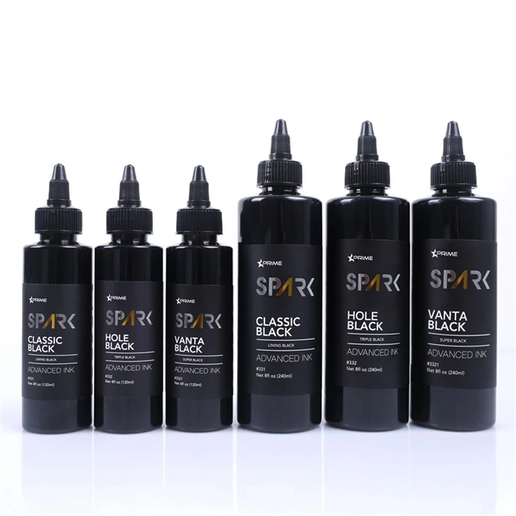 8OZ Black Ink Series Hole Black Triple Black Spark Tinta za tetoviranje Bezolovna tinta za tetoviranje