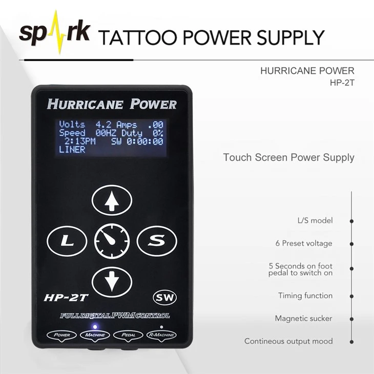 Električni izvor napajanja Tattoo Digital Hurricane Tattoo Napajanja