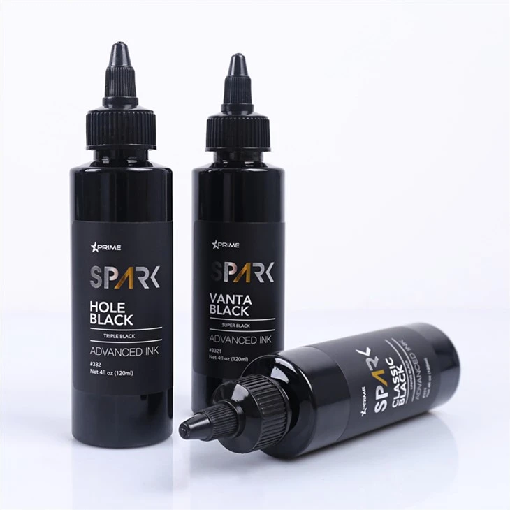 Hole Black 4OZ Triple Black Ink Series Spark Tinta za tetoviranje Tinta za tetoviranje Black Light