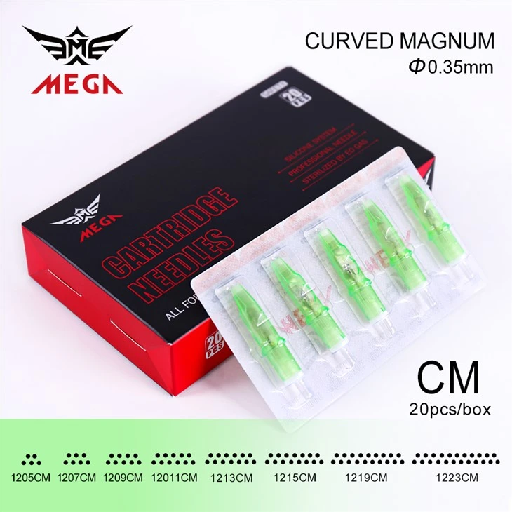 Mega Magnum patrone za tetovaže 0,3 mm&0,35 mm igla za ulošci za štitnik za uloške