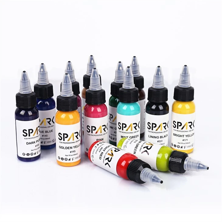 Pigments Tattoo Ink Spark set profesionalnih tinti za tetoviranje