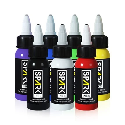 7 boja OEM Spark trajne profesionalne tinte za tetoviranje