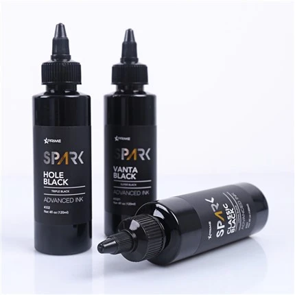 Klasična crna 4OZ podstava crna tinta serija Spark tinta za tetoviranje Tinta za tetoviranje crna svijetla