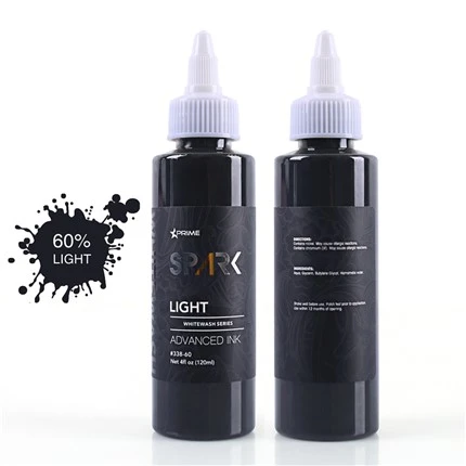 Cruelty-free set tinte za tetoviranje Vegan White Wash Set Spark tattoo ink
