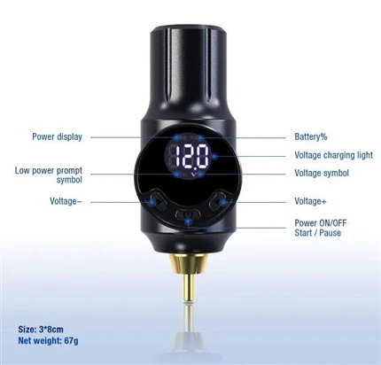RCA MINI Tattoo Battery Bežično napajanje za tetovaže