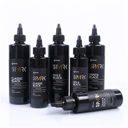 Super crna 8OZ serija crnih tinti Vanta Black Spark tinte za tetoviranje Set tinti za tetoviranje