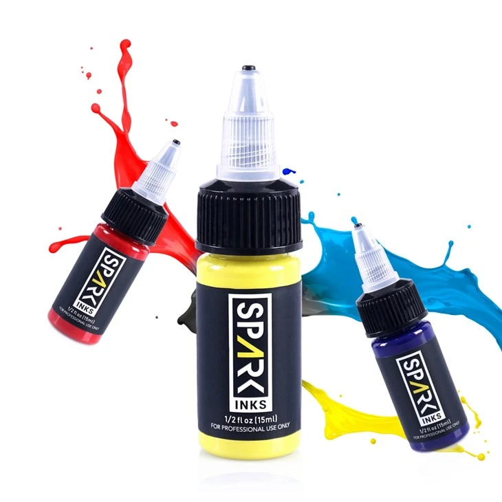 Spark 14 boja tinte za tetoviranje, trajna originalna tinta za tetoviranje sigurna za tijelo