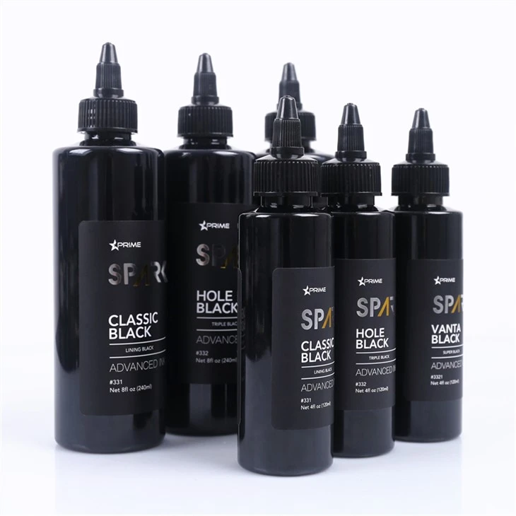 Triple Black 8OZ Hole Black Black Ink Series Spark Tattoo Ink Set tinti za tetoviranje