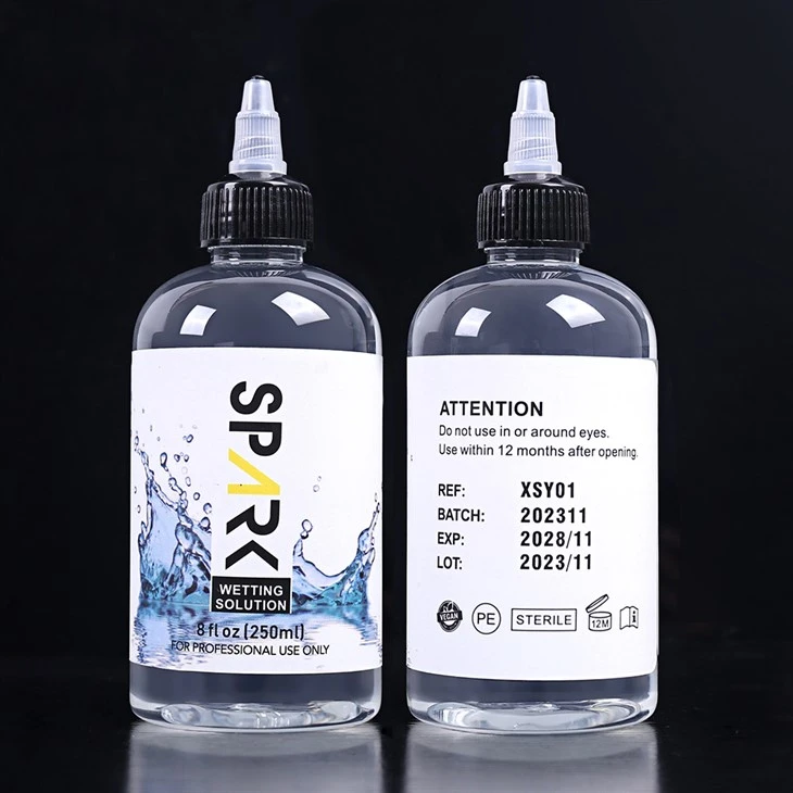 Cruelty-free 240ML 8OZ Spark otopina za vlaženje tetovaža Spark otopina za miješanje tetovaža Spark tinta za tetovaže