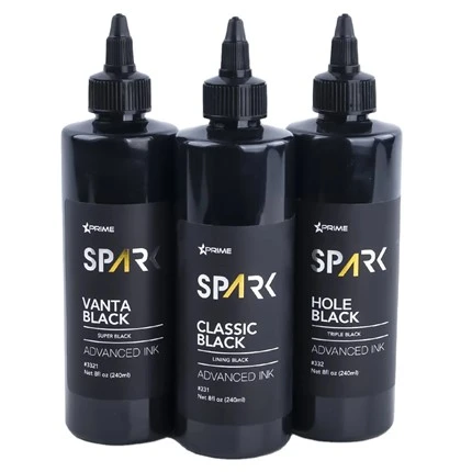 Tinta za tetoviranje 8 Oz Super crna serija crnih tinti Vanta Black Spark Tinta za tetoviranje Set tinti za tetoviranje