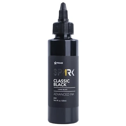 Tinta za tetoviranje Prava tamna sjajna crna 8OZ Triple Black Ink Series Spark Tinta za tetoviranje Tinta za tetoviranje Black Light