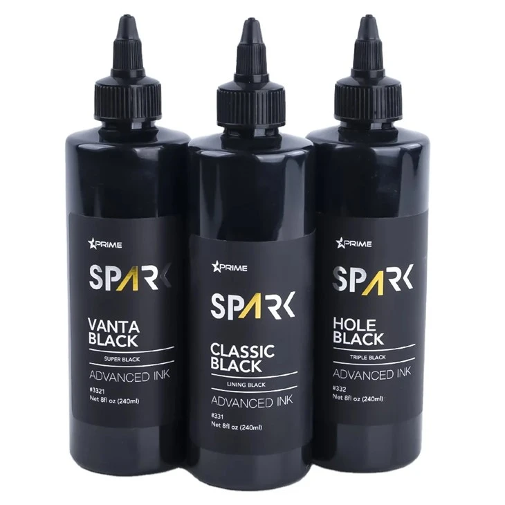 Tinta za tetoviranje 8 Oz Super crna serija crnih tinti Vanta Black Spark Tinta za tetoviranje Set tinti za tetoviranje